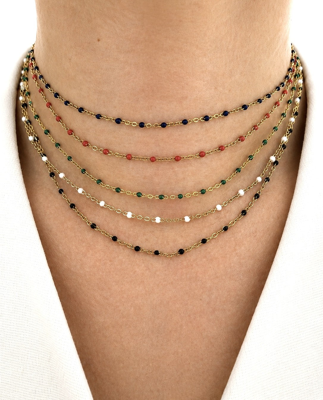 Collier LILY couleurs classiques