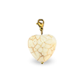 Charm coeur nervuré
