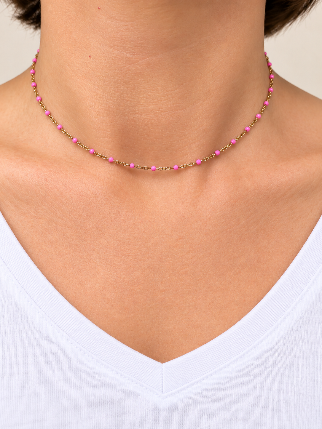 Collier LILY couleurs pastel