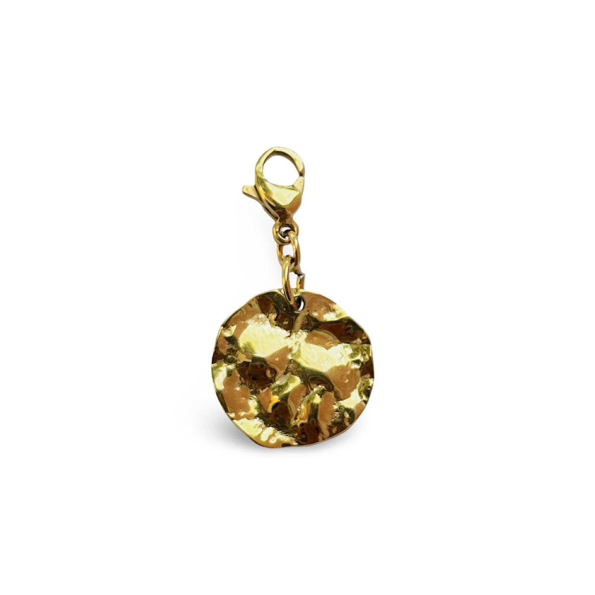 Charm médaille acier martelé