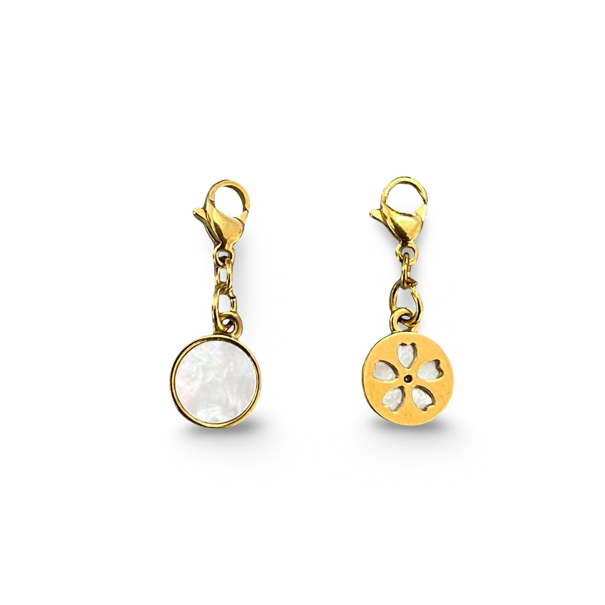Charm médaille nacre réversible