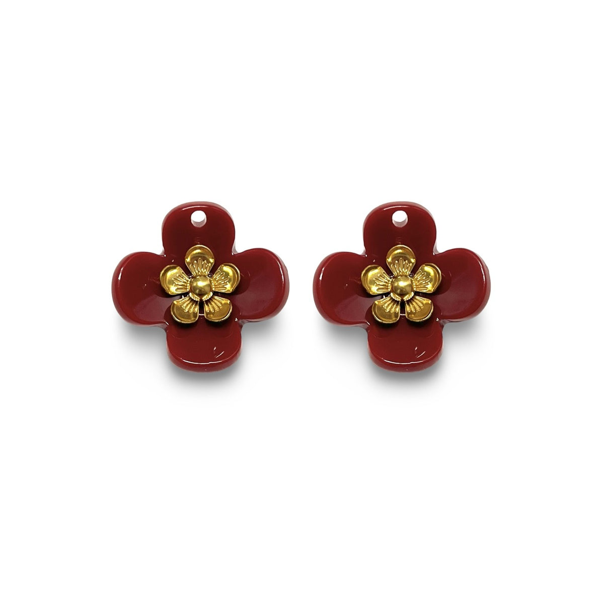 Fleurs interchangeables boucles d'oreilles AMÉLIE