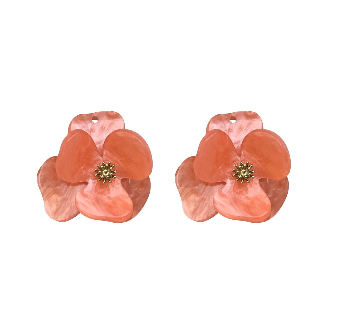 Fleurs interchangeables boucles d'oreilles CONSTANCE