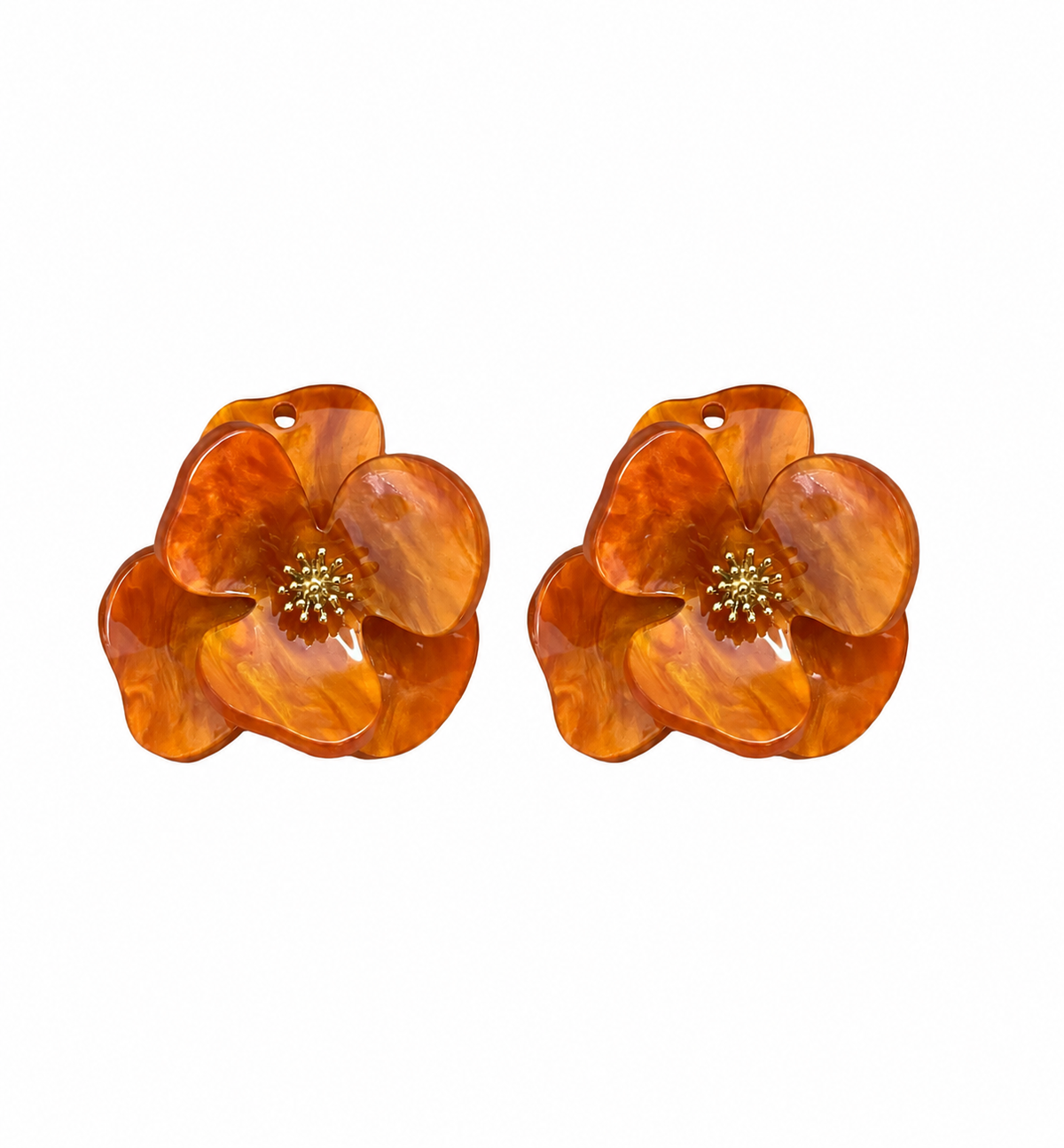 Fleurs interchangeables boucles d'oreilles CONSTANCE