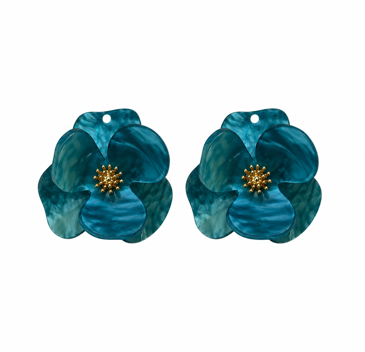 Fleurs interchangeables boucles d'oreilles CONSTANCE