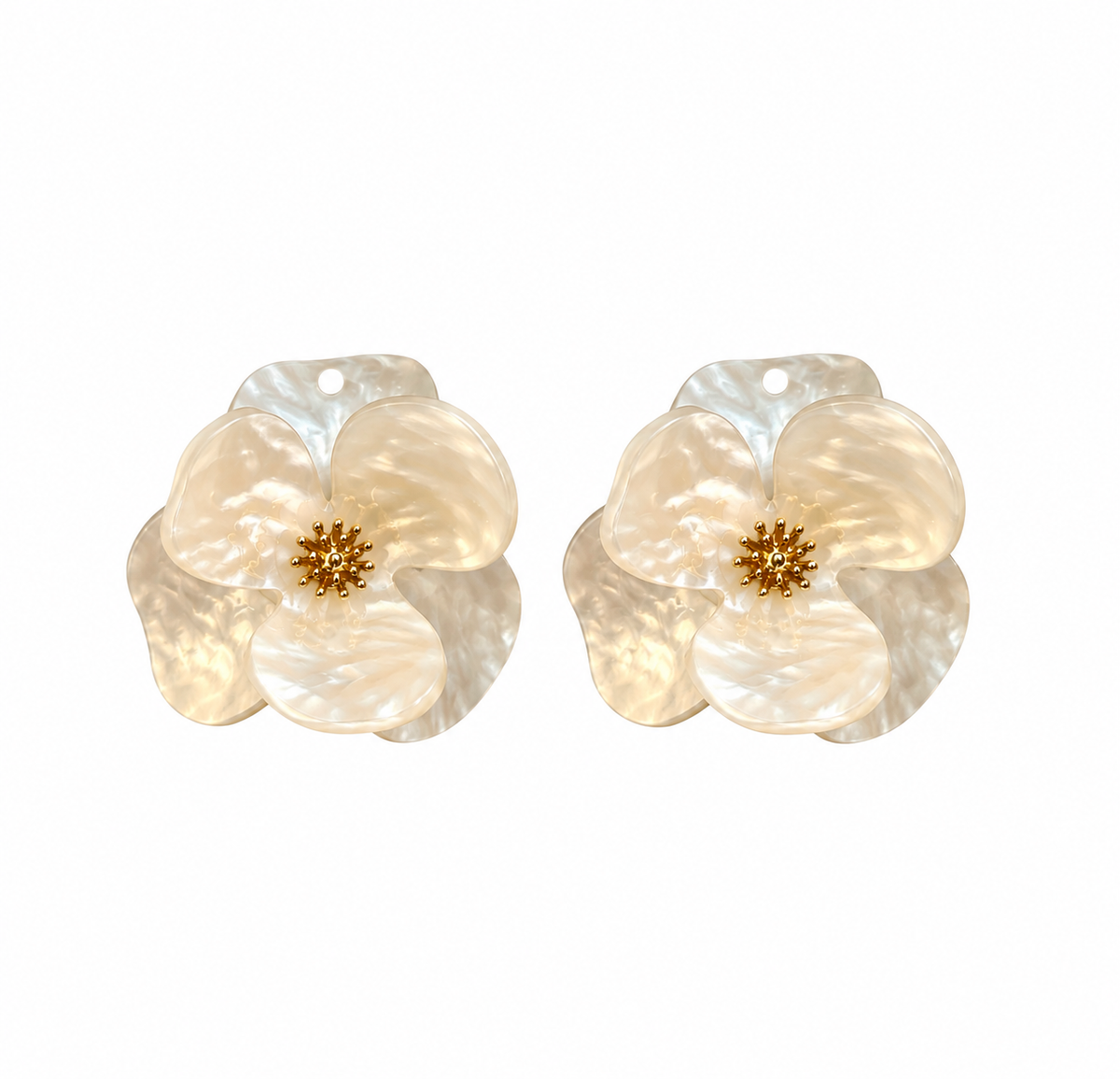 Fleurs interchangeables boucles d'oreilles CONSTANCE