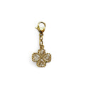 Charm trèfle strass